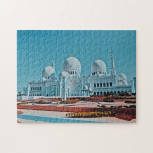 Puzzle Peinture de la mosquée Abu Dhabi