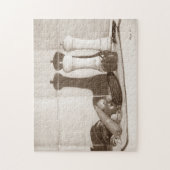 Puzzle peinture de légumes sur planche à découper (Vertical)