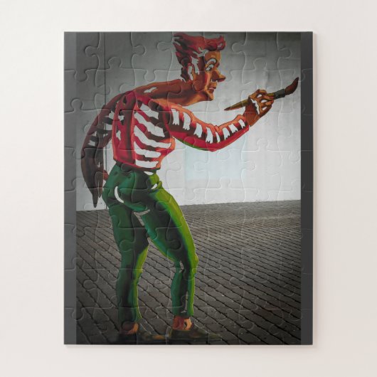 Puzzle Peinture de l'homme (Vertical)