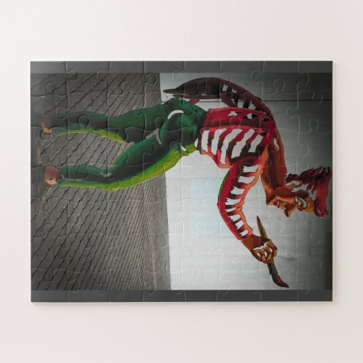 Puzzle Peinture de l'homme (Horizontal)
