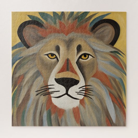 Puzzle Peinture de lion (Vertical)
