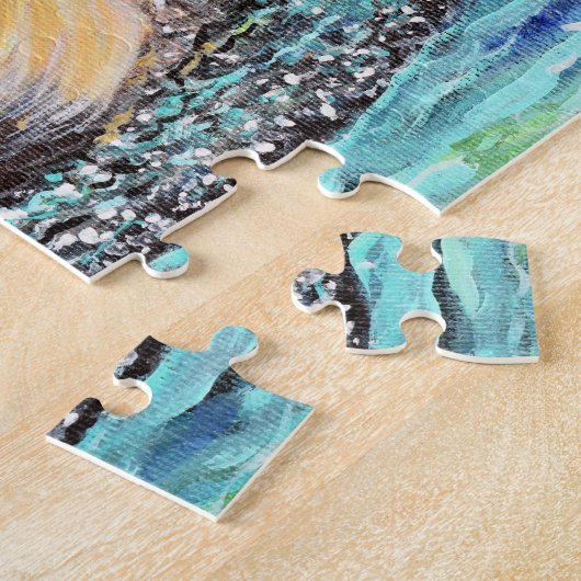 Puzzle Peinture de lion de mer (Côté)