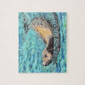 Puzzle Peinture de lion de mer (Vertical)