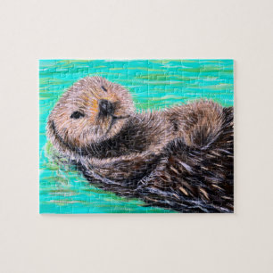Puzzle Peinture de loutre de mer