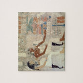 Puzzle Peinture de mur de la tombe de Rekhmire, Thebes, d (Vertical)