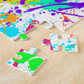Puzzle Peinture de néon Splatter coloré (Côté)
