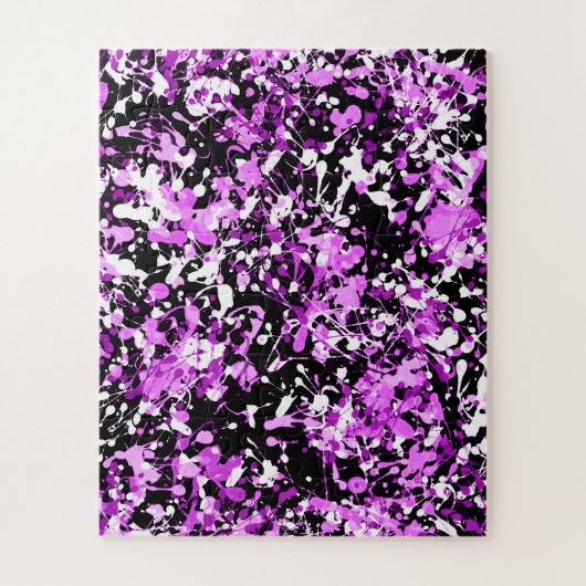 Puzzle Peinture de plaque dans l'orchidée (Vertical)