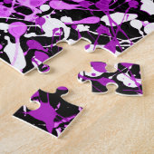 Puzzle Peinture de plaque dans l'orchidée (Côté)