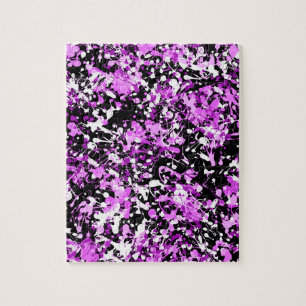 Puzzle Peinture de plaque dans l'orchidée