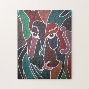 Puzzle Peinture de portrait abstrait par Alfred Fox
