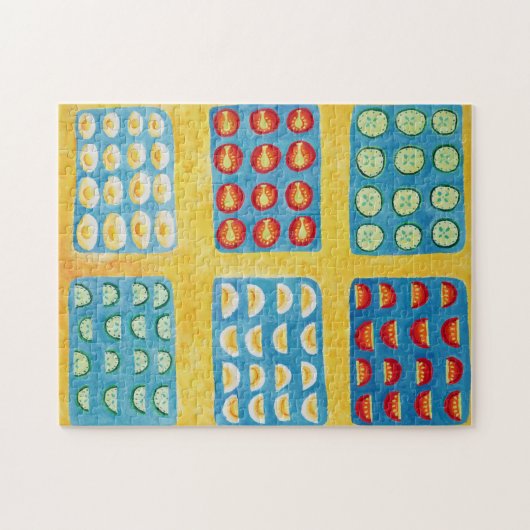 Puzzle Peinture de préparation de salade (Horizontal)