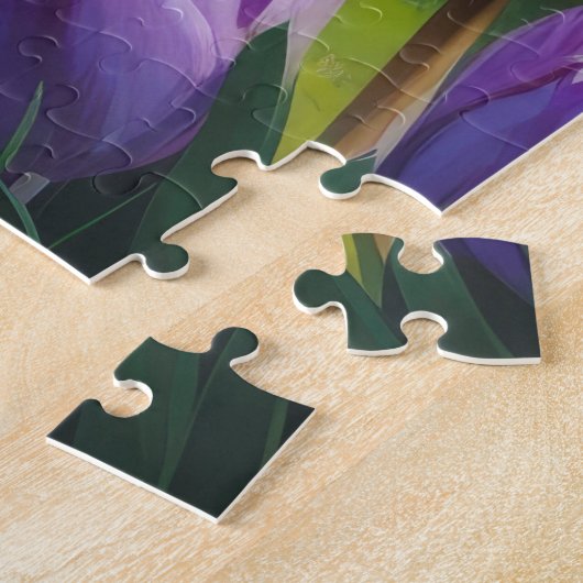 Puzzle Peinture de printemps de chien de Terrier Wirefox (Côté)