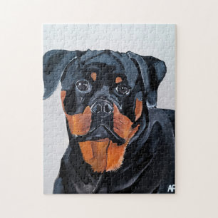 Puzzle Peinture de Rottweiler par Alfred Fox