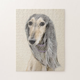 Puzzle Peinture de Saluki (Faune) - Cute art original de 