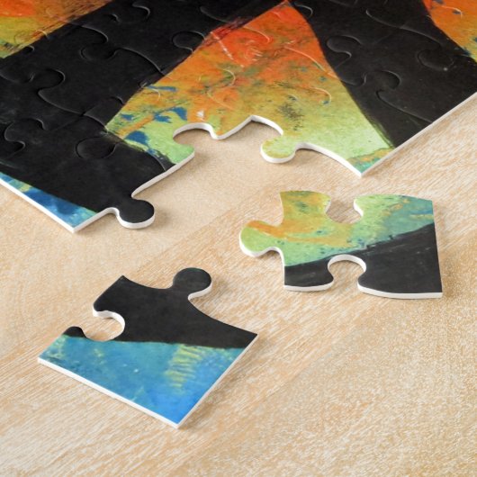 Puzzle Peinture de signe de paix d'arc-en-ciel d'art de (Côté)