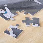 Puzzle Peinture de Snow Town par Alfred Fox (Côté)