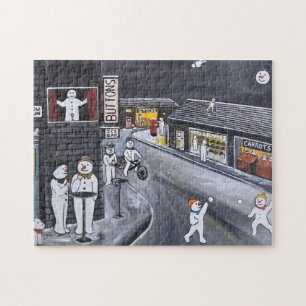 Puzzle Peinture de Snow Town par Alfred Fox