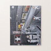 Puzzle Peinture de Snow Town par Alfred Fox (Vertical)