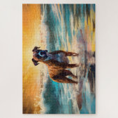 Puzzle Peinture de surf de la plage de Boxer (Vertical)