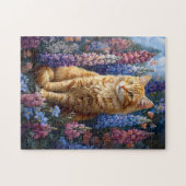 Puzzle Peinture de terrain de chats de gingembre (Horizontal)