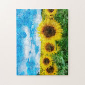 Puzzle Peinture de tournesols (Vertical)