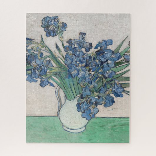 Puzzle Peinture de vase d'iris de Van Gogh Impressionnism (Vertical)