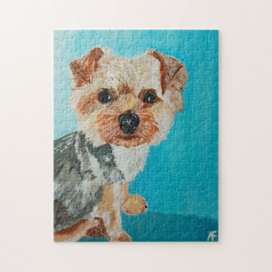 Puzzle Peinture de Yorkshire Terrier par Alfred Fox