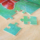 Puzzle Peinture des colibris et des pavots (Côté)