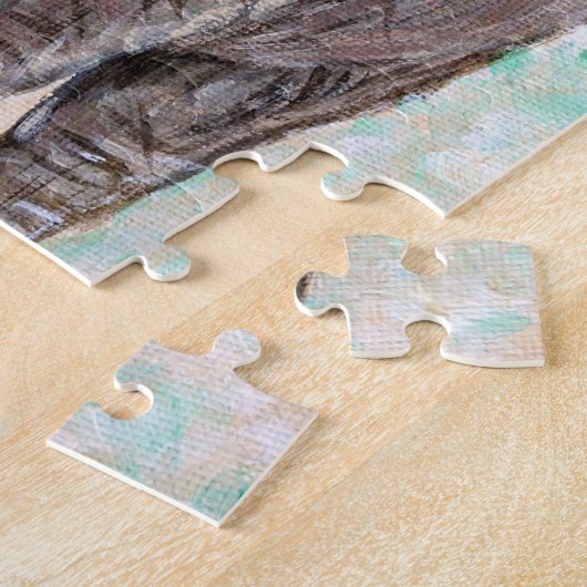 Puzzle Peinture des éléphants de bébé (Côté)