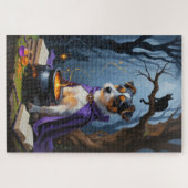 Puzzle Peinture d'Halloween Whimsical Terrier australien (Horizontal)