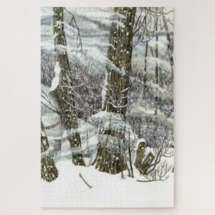 Puzzle Peinture d'hiver