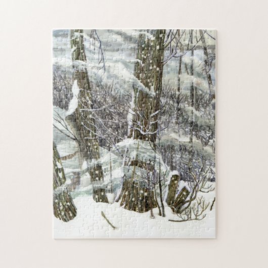 Puzzle Peinture d'hiver (Vertical)