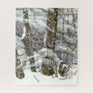 Puzzle Peinture d'hiver