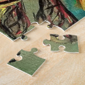 Puzzle peinture d'oiseaux et d'abeilles (Côté)