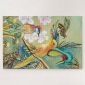 Puzzle peinture d'oiseaux et d'abeilles (Horizontal)