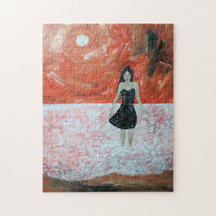 Puzzle Peinture du coucher de soleil oriental par Alfred