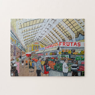 Puzzle Peinture du Marché Central de Valence par Alfred F