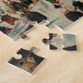 Puzzle Peinture d'une ville de Noël d'hiver (Côté)