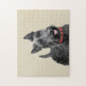Puzzle Peinture écossaise Terrier - Cute Original Chien A (Vertical)