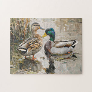 Puzzle Peinture faunique de canard et de colard