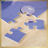 Puzzle Peinture Feuille verte aux bleuets juteux -