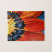 Puzzle Peinture florale Feuilles orange (Horizontal)