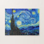 Puzzle Peinture fraîche de Vincent van Gogh de nuit<br><div class="desc">La nuit étoilée par Vincent van Gogh peignant l'amende fraîche d'art de chef d'oeuvre de grand maître retored la douleur d'impressionisme peignant la décoration de haute résolution saturée vibrante de poteau d'art de paysage de paysage de belle qualité gentille de couleur</div>