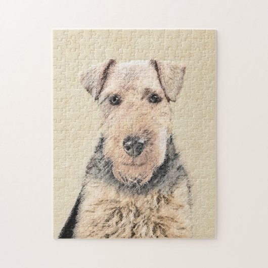 Puzzle Peinture galloise Terrier - Cute Original Chien Ar (Vertical)