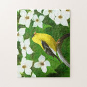 Puzzle Peinture Goldfinch - Cute Original Chien Art (Vertical)