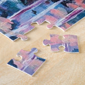 Puzzle Peinture impressionniste de cascade (Côté)