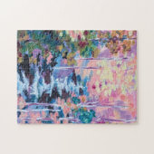Puzzle Peinture impressionniste de cascade (Horizontal)