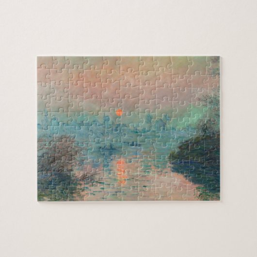 Puzzle Peinture impressionniste de Monet Sunset (Horizontal)