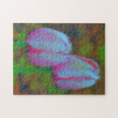Puzzle Peinture impressionniste de Tulipe rose (Horizontal)