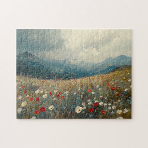 Puzzle Peinture impressionniste Paysage Fleur sauvage